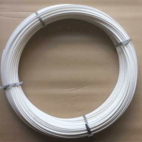 plastic coated fence wire white